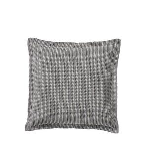 2 x Pottery Barn‎ Honeycomb Textured Grey Euro Pillow Covers 26 x 26